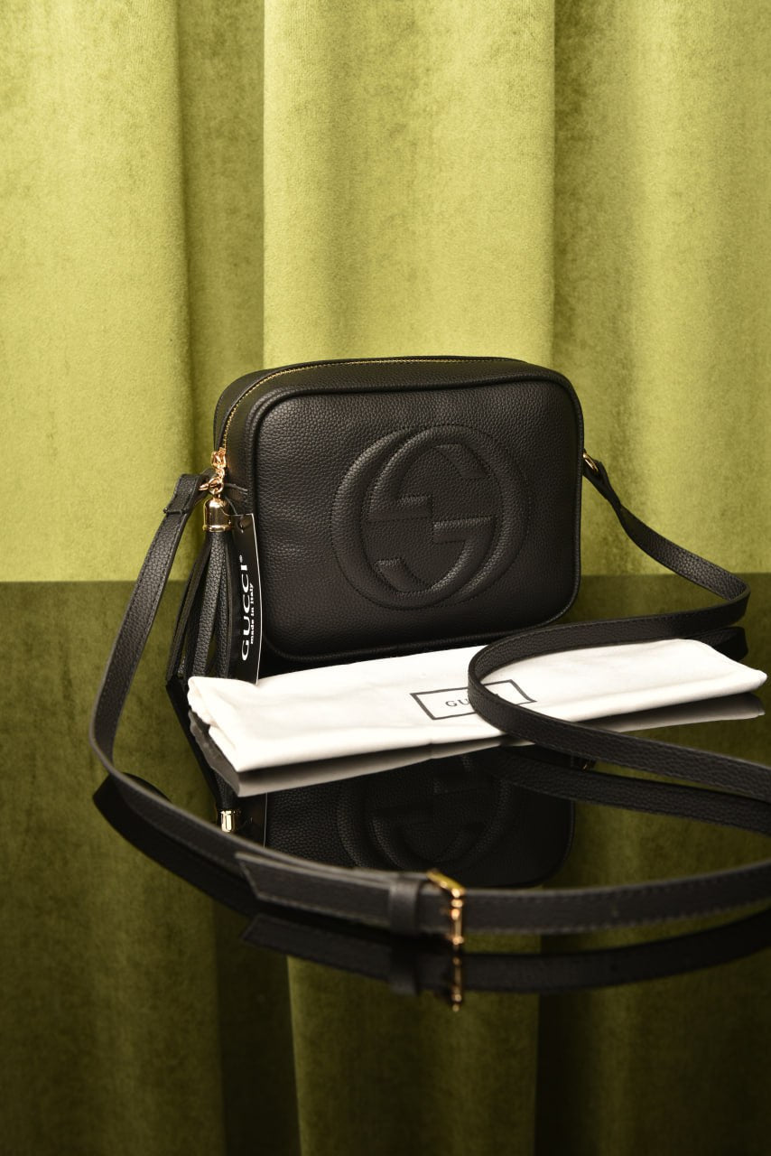 Soho Small Leather Discobag