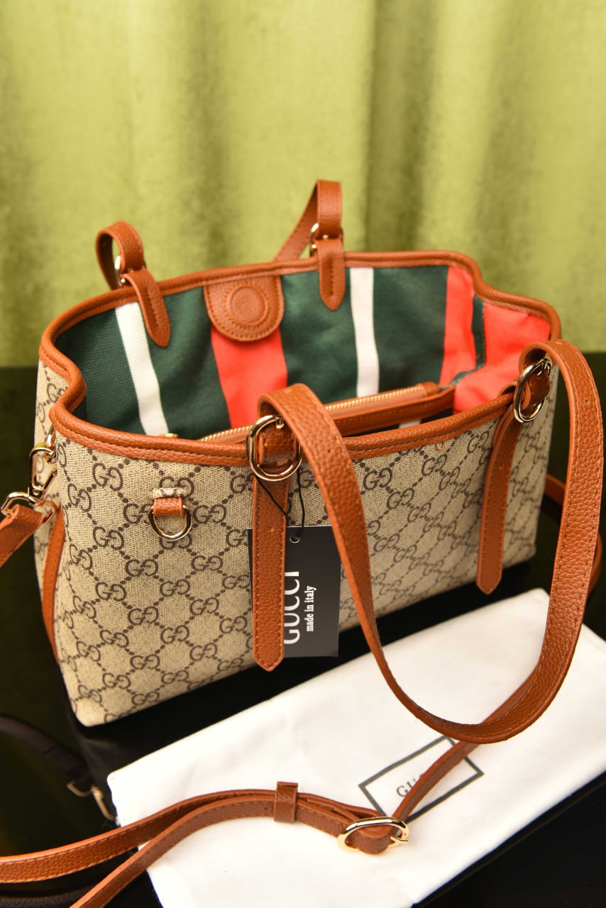 GG Emblem Small Tote Bag